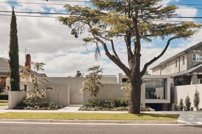 Exterior of The Courtyard Residence by FGR Architects