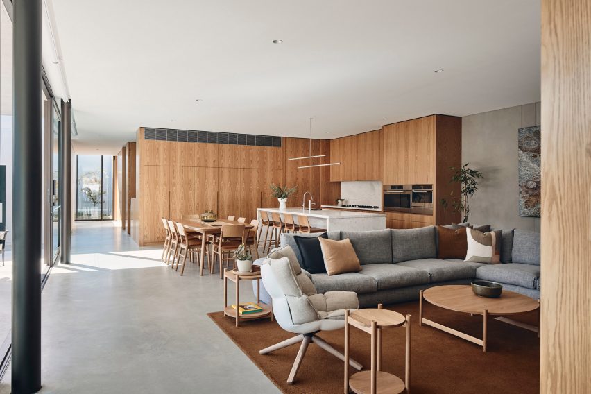 Interior of The Courtyard Residence by FGR Architects