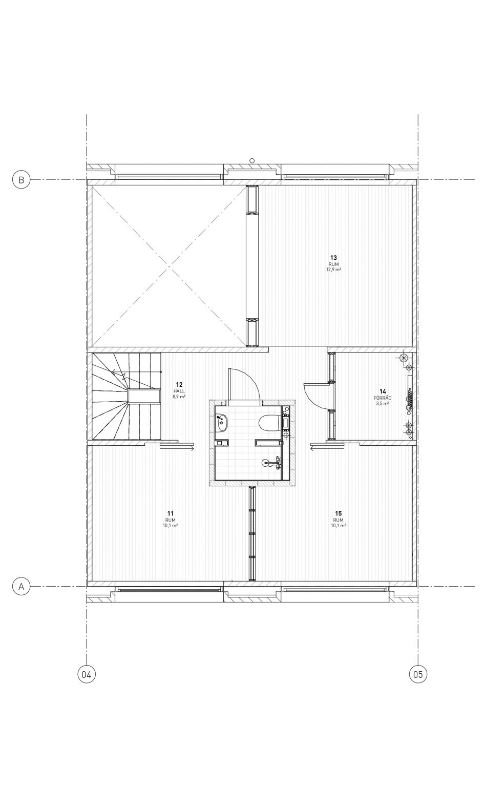 First floor plan of Twelve Houses
