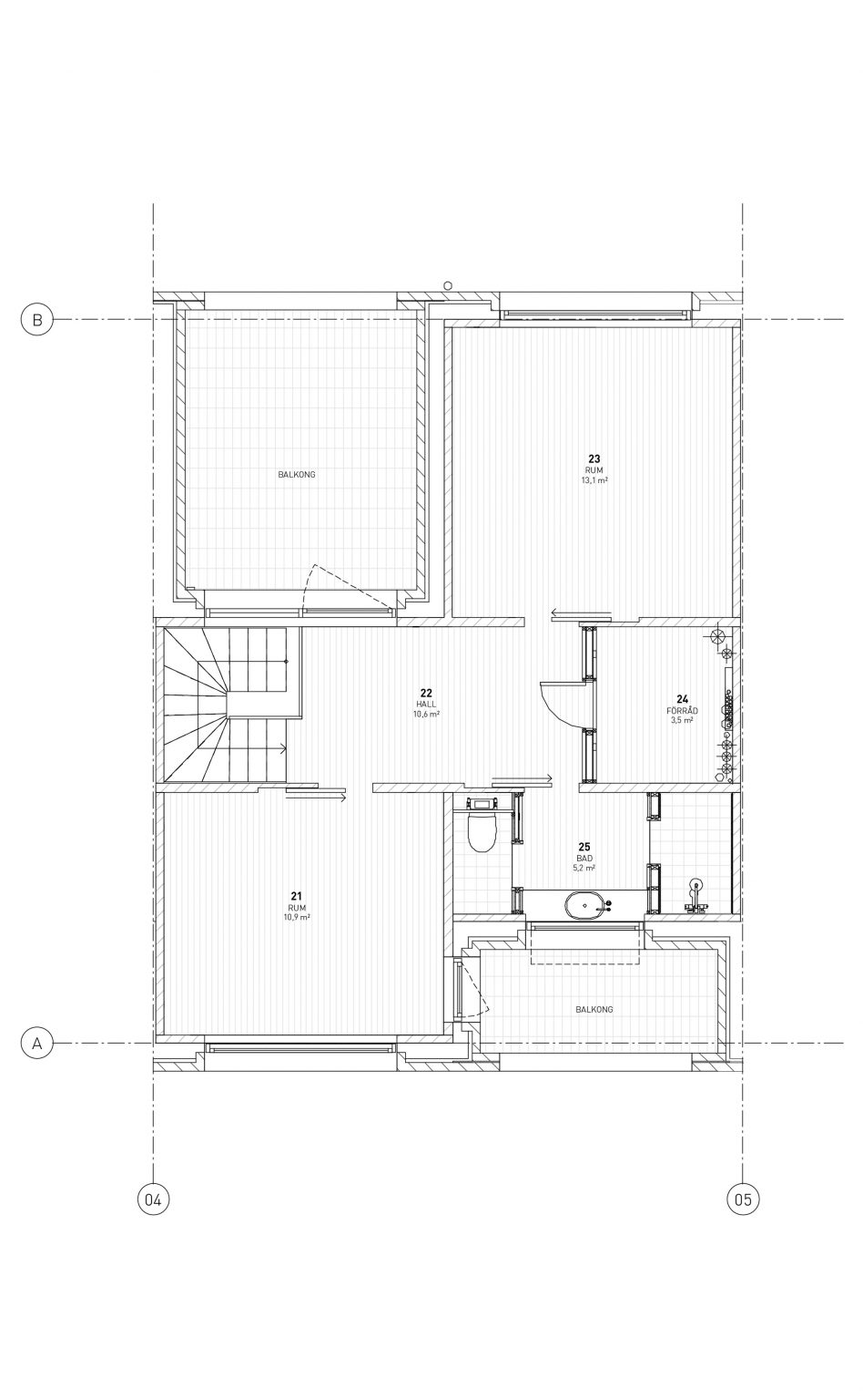 Third floor plan of Twelve Houses