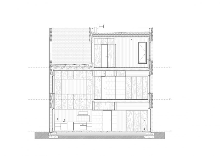 Section drawing of Twelve Houses