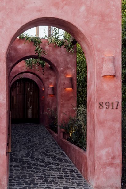 Entryway through arches