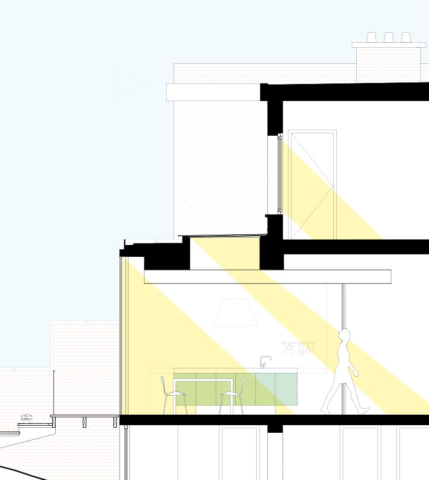 Section, House Mellinet by Atelier Fréderic Louis