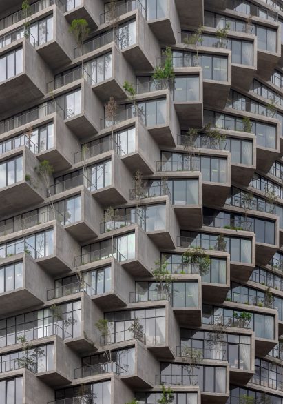 Pixelated facade