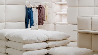 Jacquemus store with pillows