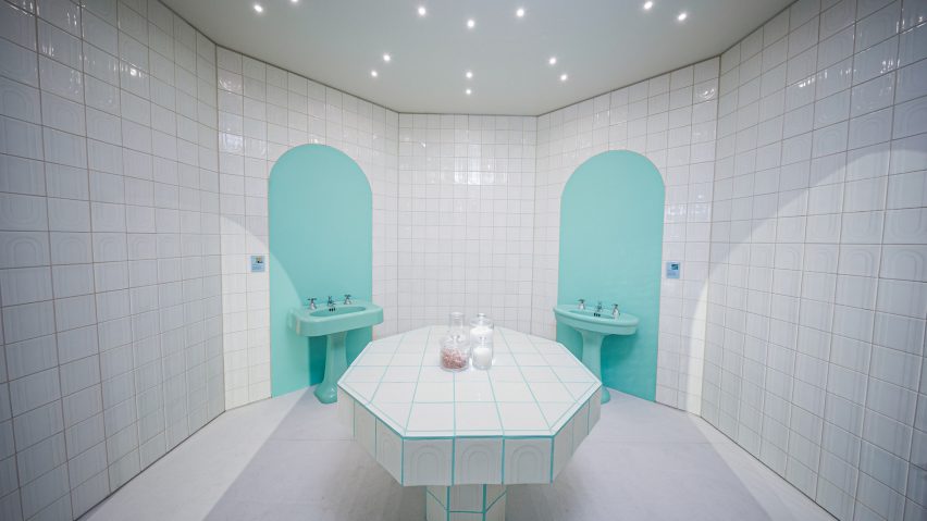 Kohler's tiled installation