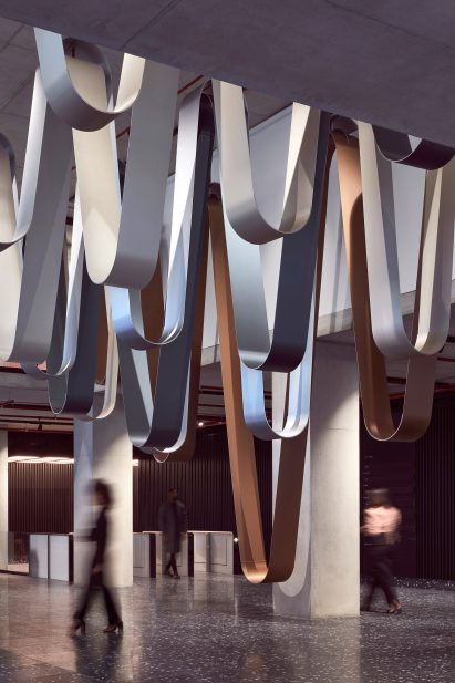 Loop art installation at The Rowe