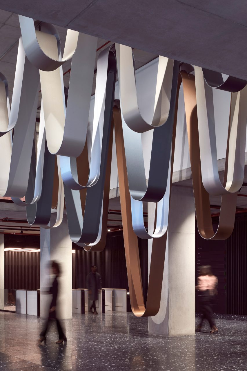 Loop art installation at The Rowe