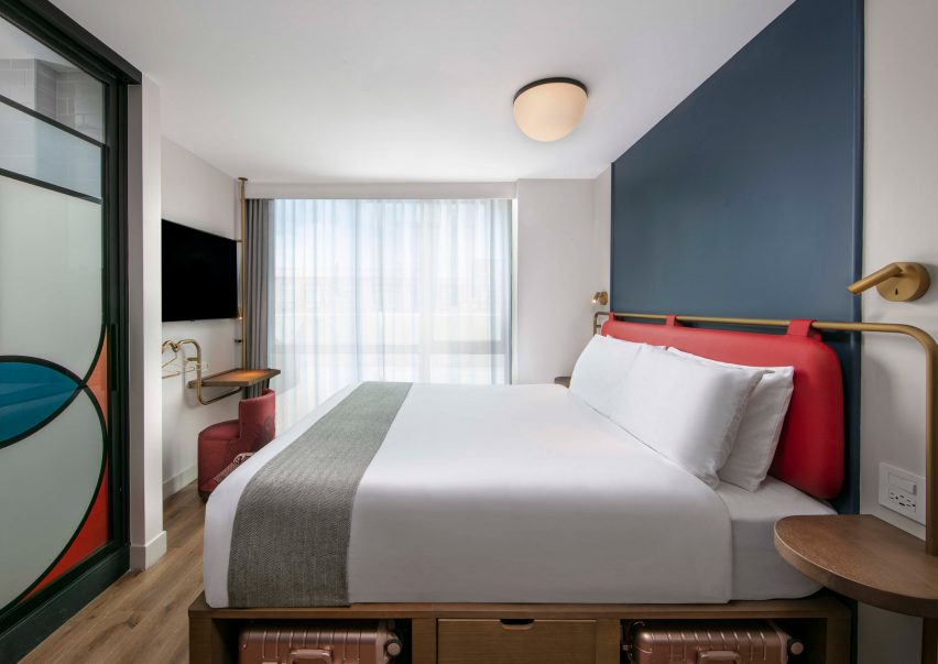 Bedroom in Moxy Lower East Side