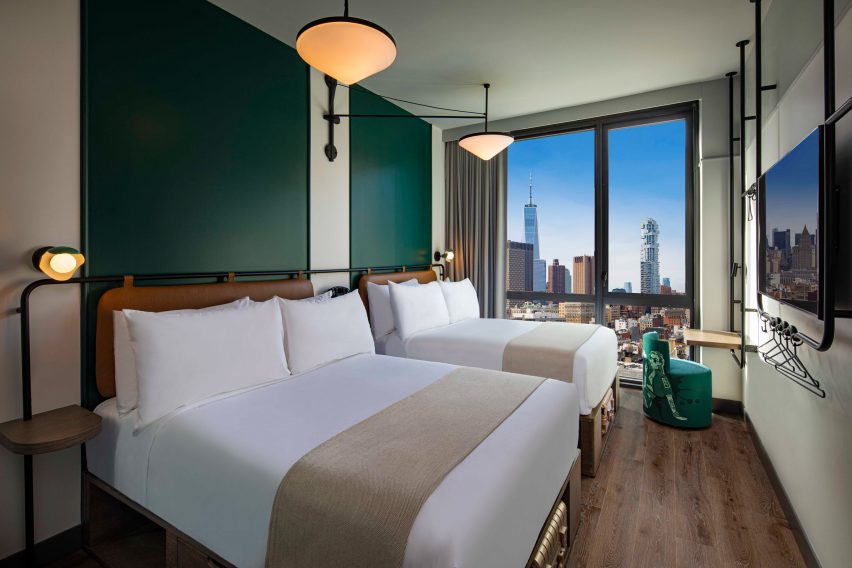 Guest room in Moxy Lower East Side