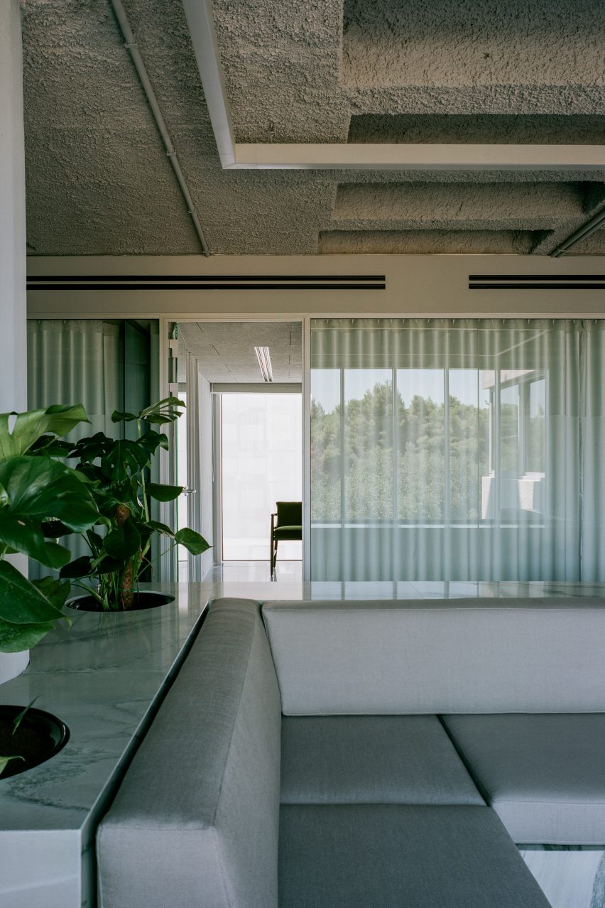 Neiheiser Argyros transforms Athens office block with colourful accents and varied textures