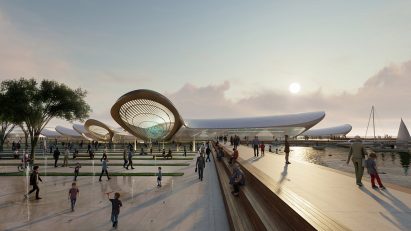 Large pavilions designed by Zaha Hadid Architects
