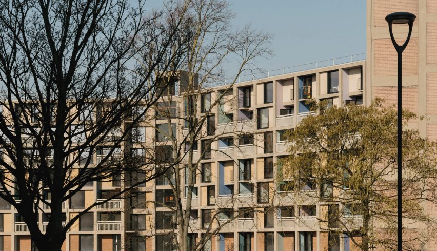Exterior of Phase 2 of Park Hill estate in Sheffield