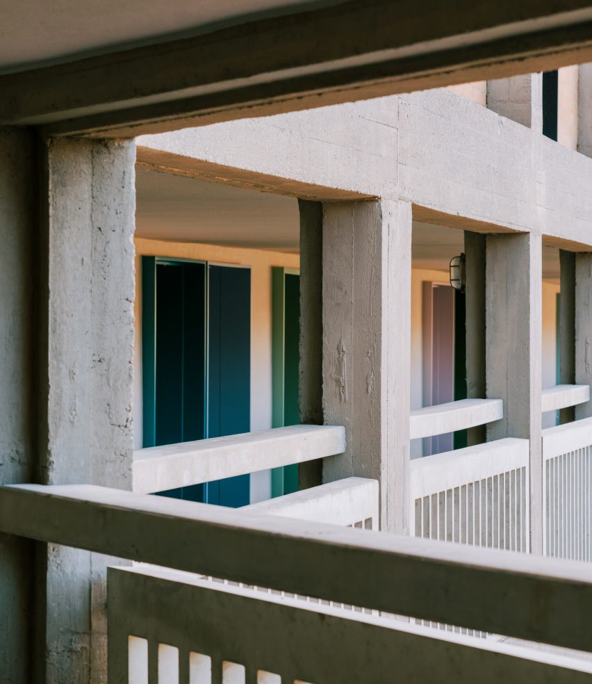 Street in the sky at Phase 2 of Park Hill estate in Sheffield