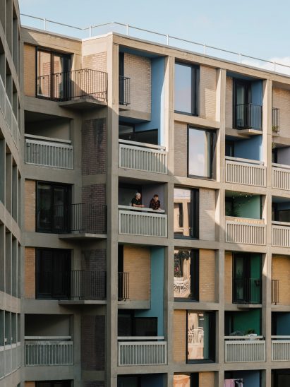 Colourful balconies designed by Mikhail Riches