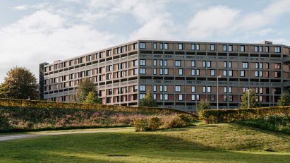 Exterior of Phase 2 of Park Hill estate in Sheffield