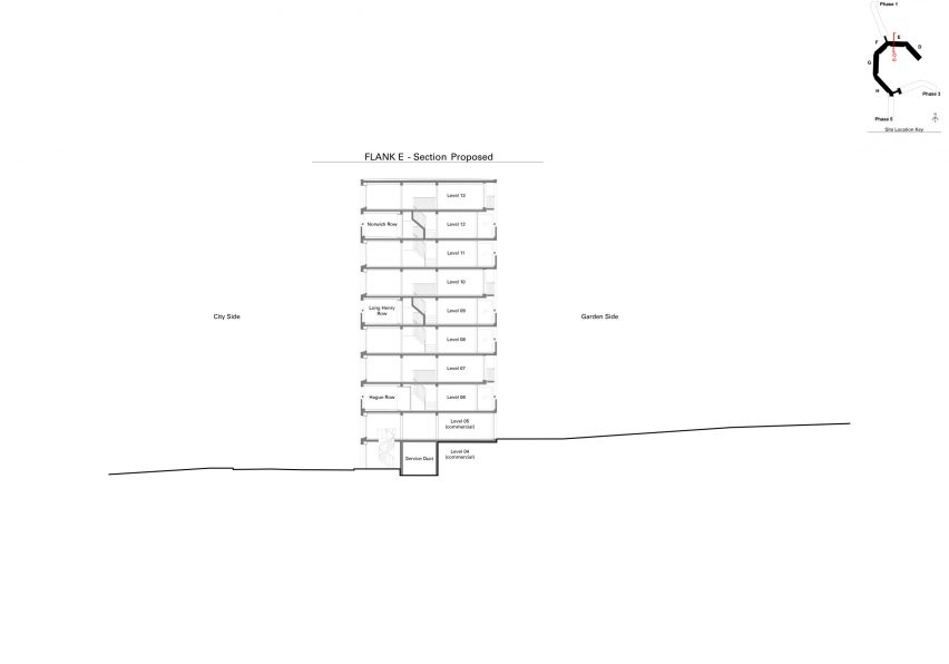 Section of Phase 2 of Park Hill estate in Sheffield