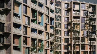 Exterior of Phase 2 of Park Hill estate in Sheffield
