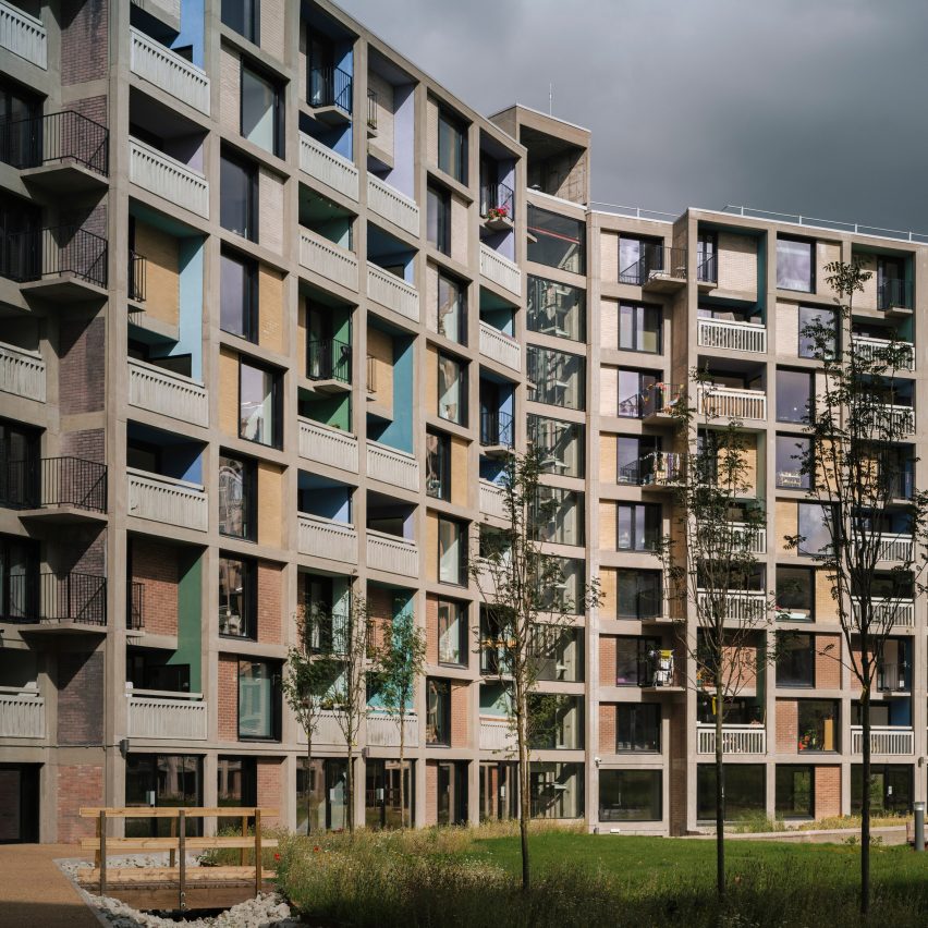 Exterior of Phase 2 of Park Hill estate in Sheffield