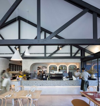 Interior of Parramatta Park Pavilion restaurant