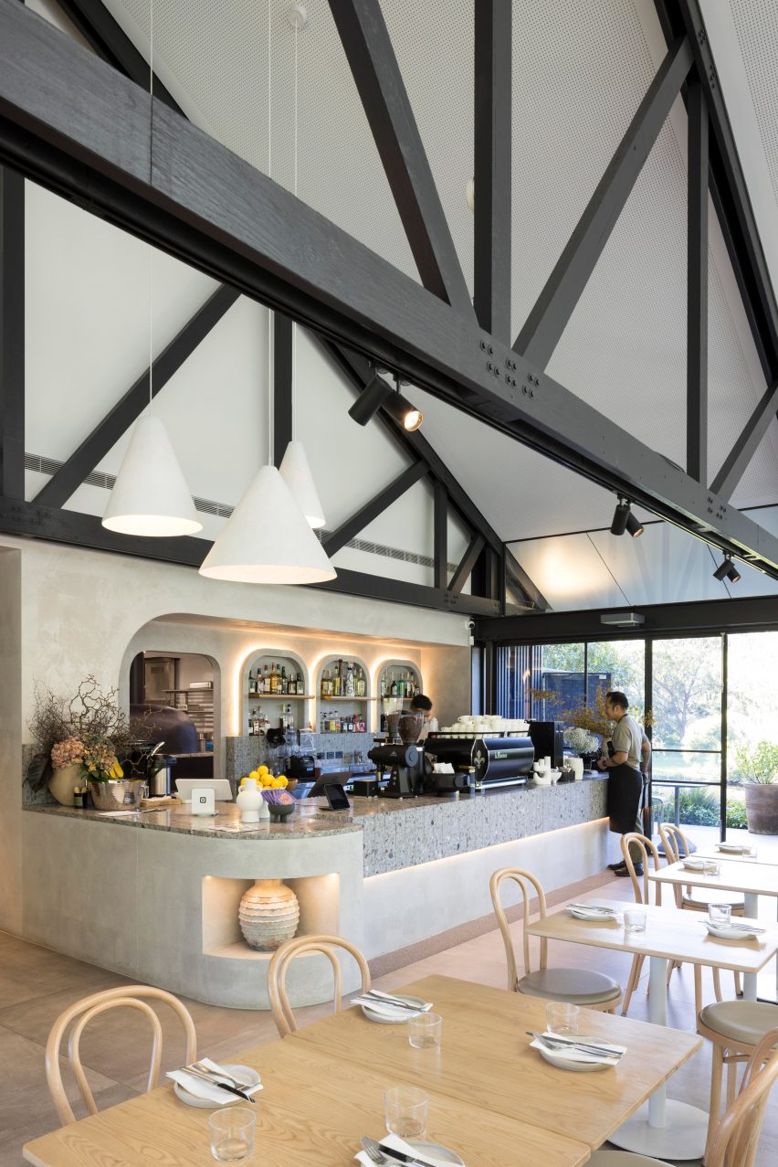 Interior of Parramatta Park Pavilion by Sam Crawford Architects