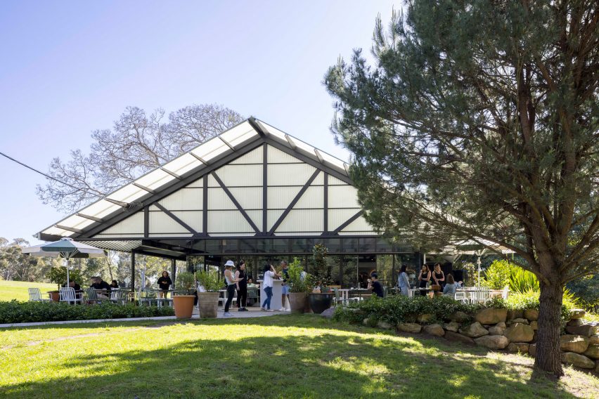 Exterior of Parramatta Park Pavilion by Sam Crawford Architects