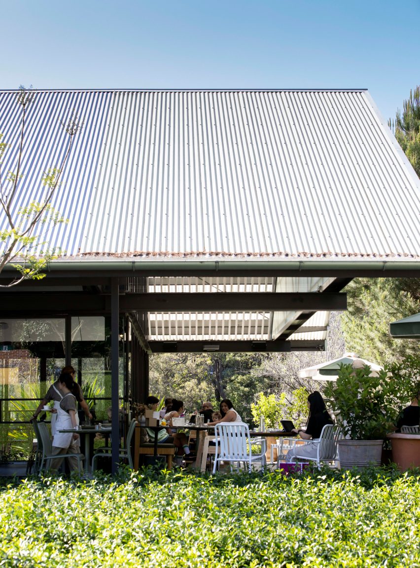 Exterior of Parramatta Park Pavilion by Sam Crawford Architects