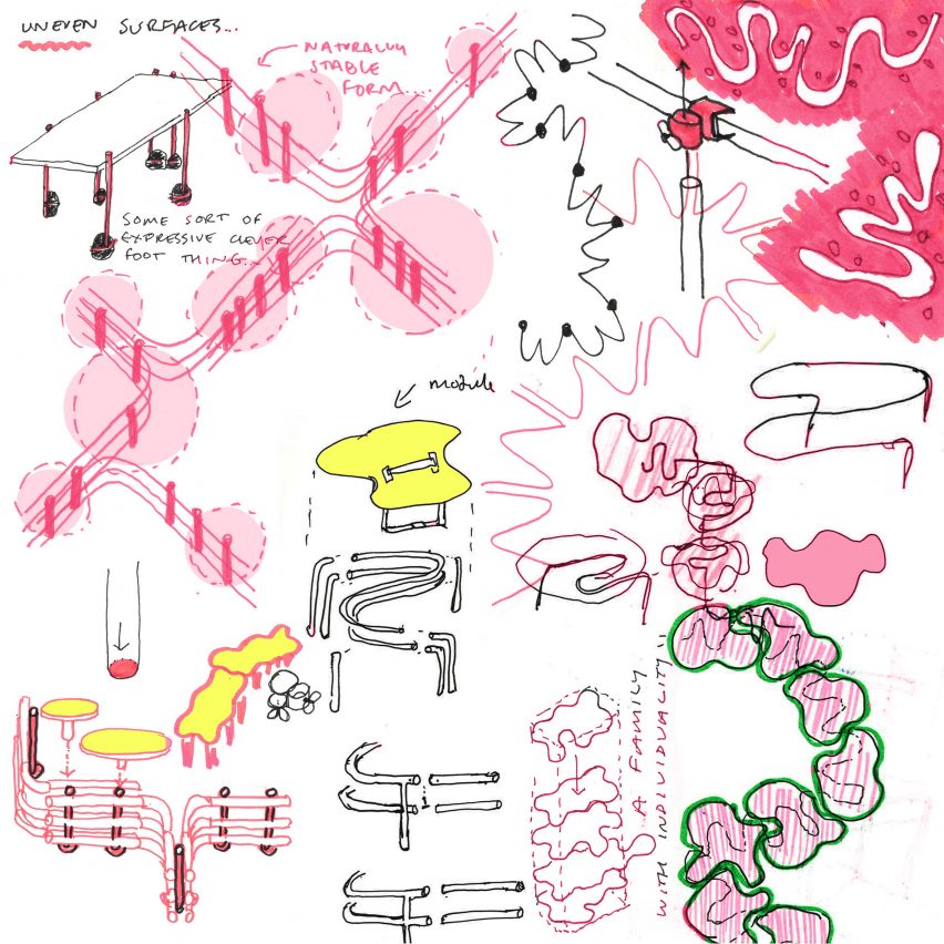 Sketches of Partly Cloudy Tables