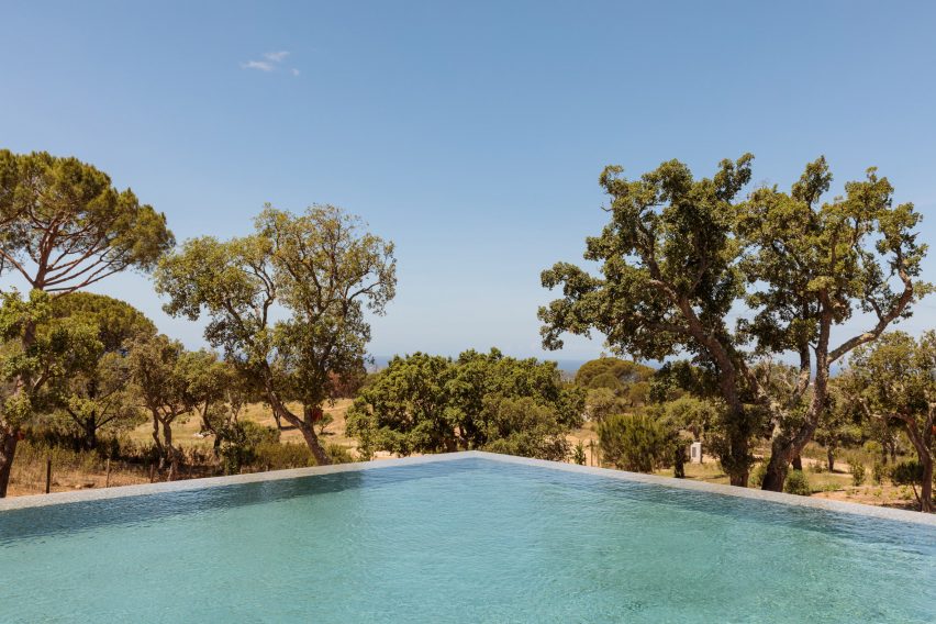 Pool in Pateos houses by Manuel Aires Mateus