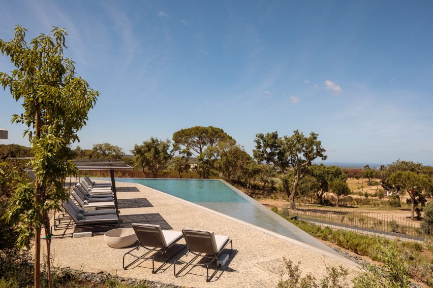 Pool at Pateos houses by Manuel Aires Mateus