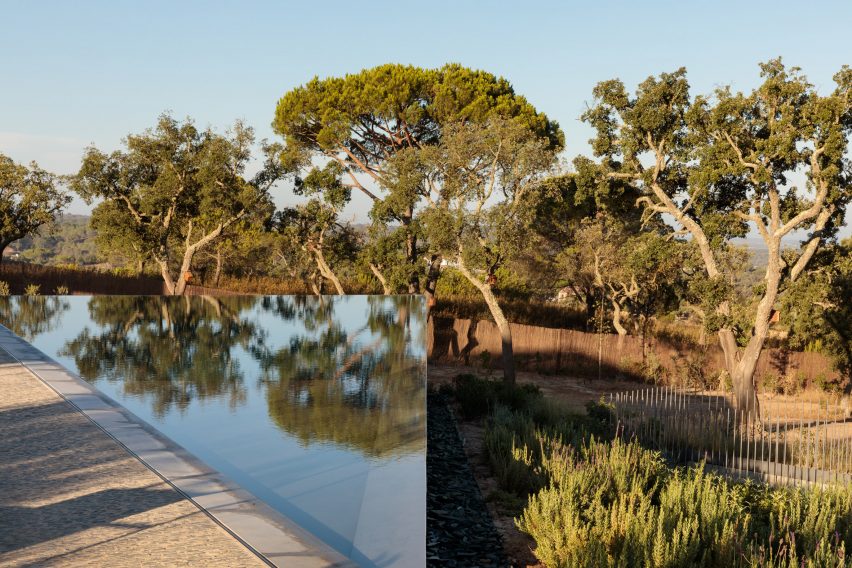 Pool at Pateos houses by Manuel Aires Mateus