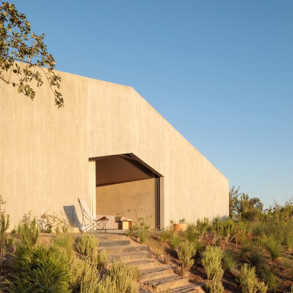 House-shaped window at Pateos houses by Manuel Aires Mateus