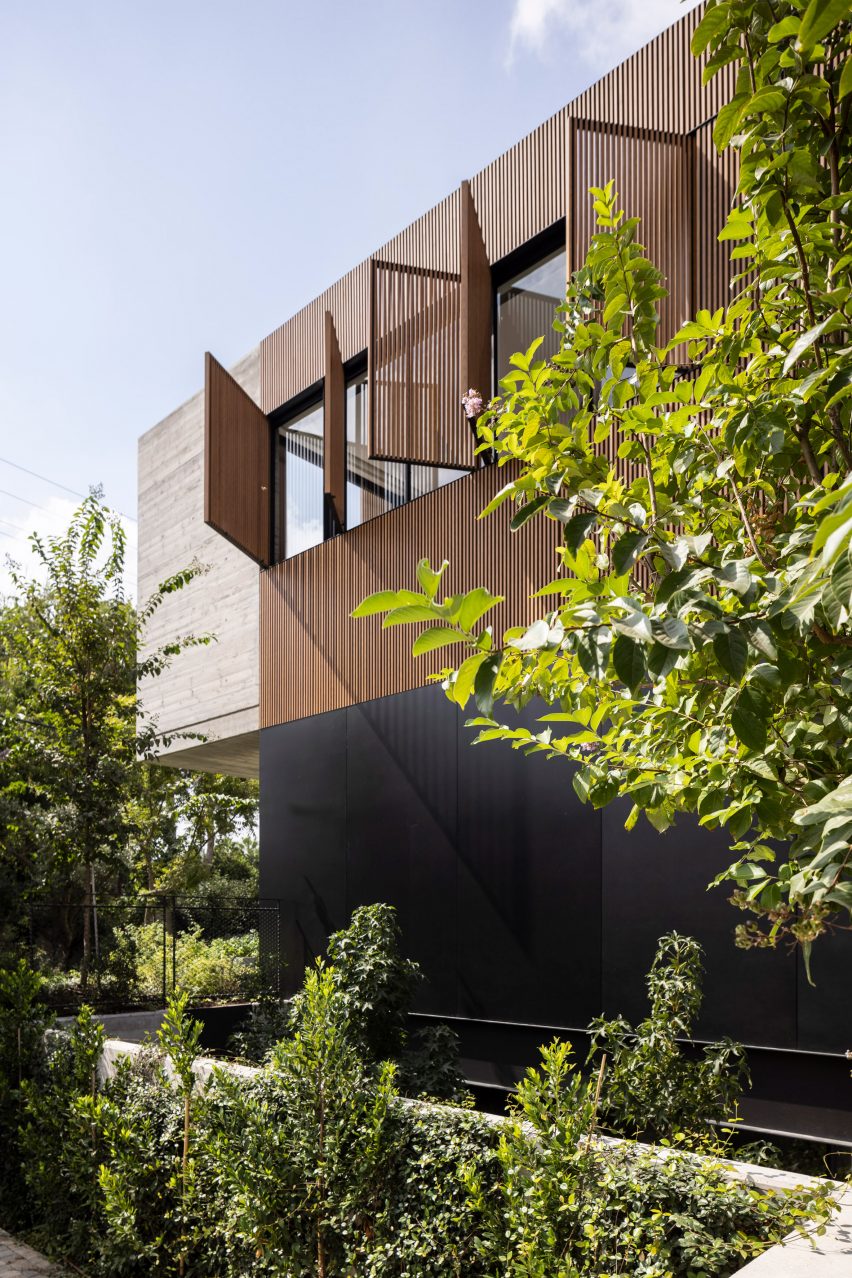 Wood Slatted House by Pitsou Kedem