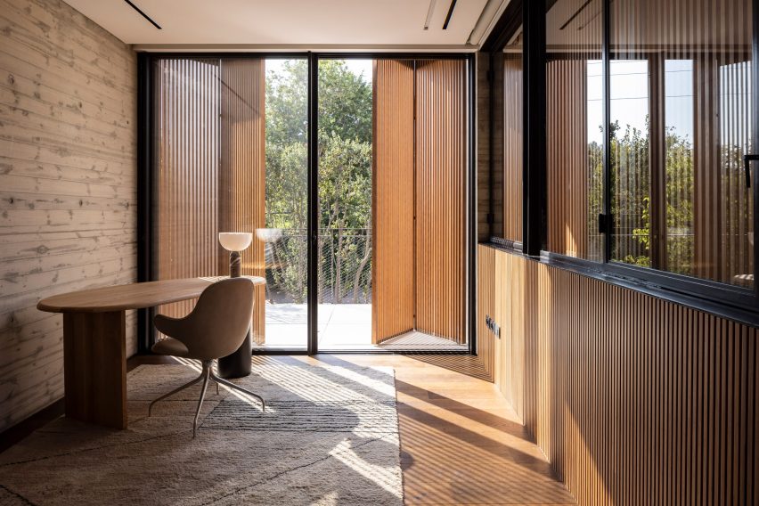 Wood Slatted House by Pitsou Kedem
