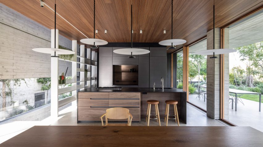 Wood Slatted House by Pitsou Kedem