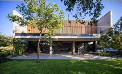 Wood Slatted House by Pitsou Kedem