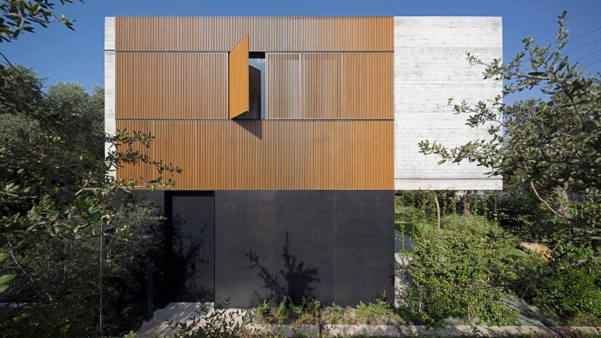Wood Slatted House by Pitsou Kedem