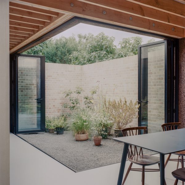 Interior image of an open-plan living area at Cork House