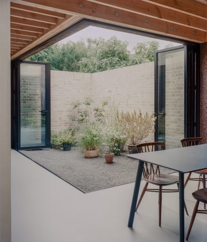 Image of bi-folding doors that open out to a garden