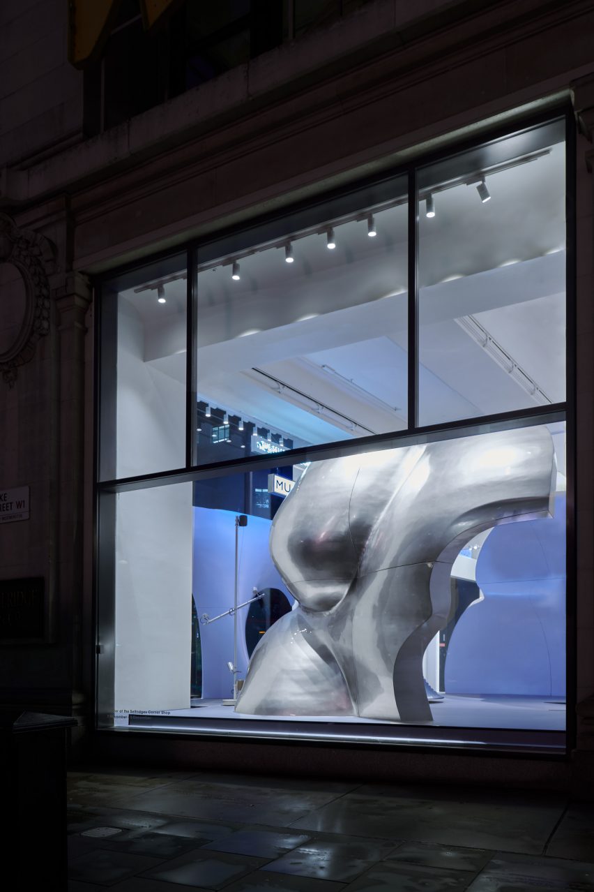 Random Studio creates "giant fragments of a woman's body" for Mugler pop-up at Selfridges