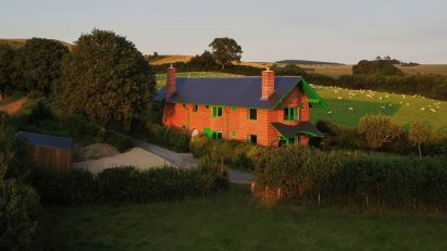 Aerial view of Red House by David Kohn