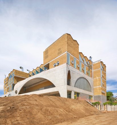 Reggio School is set into the ground