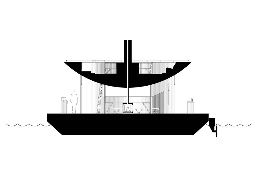 Section of Big Branzino