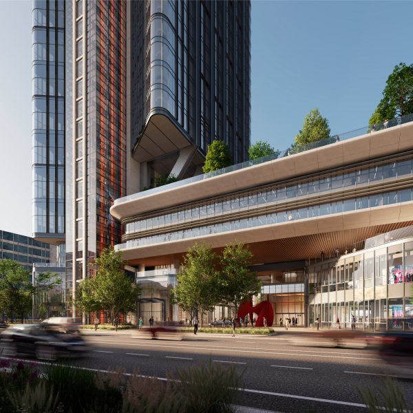 Render of the Shenzhen-Hong Kong Innovation Integrated Service Centre podium