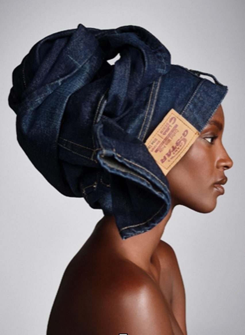 Stephen Jones collaborates with G-Star Raw to create couture denim hats