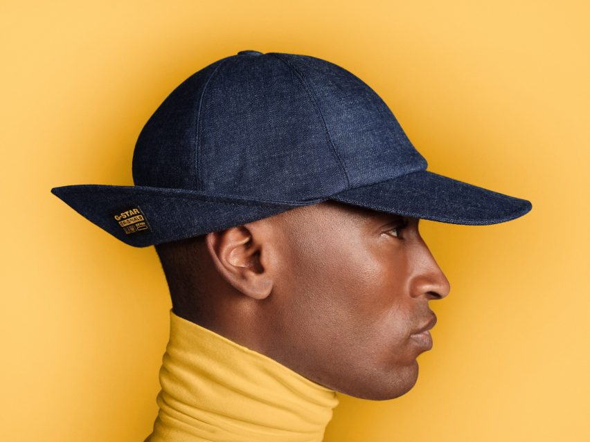 Stephen Jones collaborates with G-Star Raw to create couture denim hats