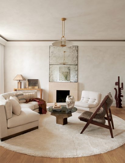 Living room of The Palace Gate apartment by Tala Fustok