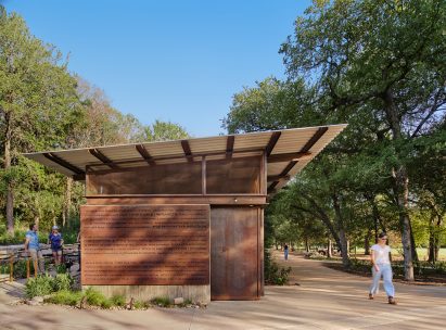 Dogtrot restrooms at Pease Park