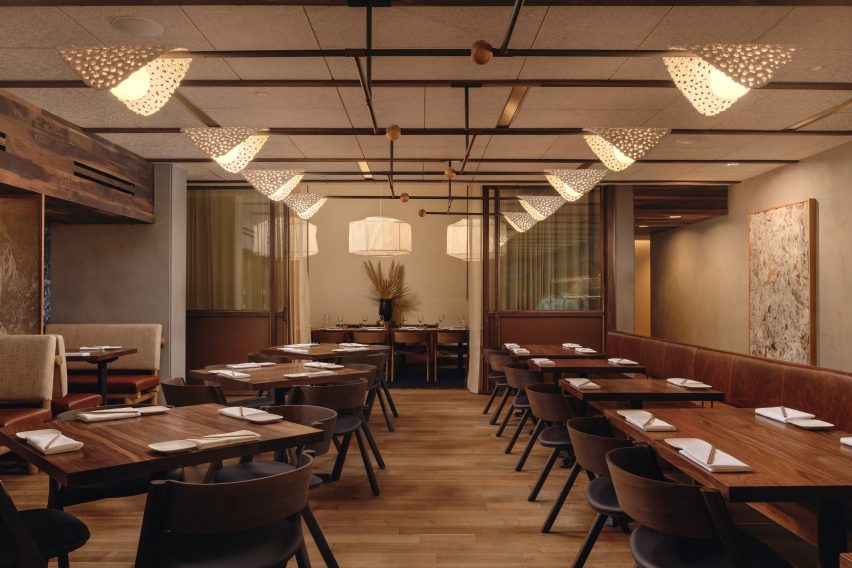Warm neutral colours create a cosy atmosphere