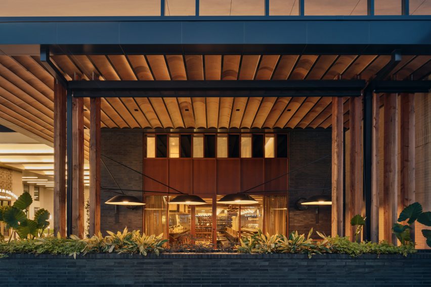 Patio area at Uchiko Houston